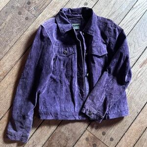 Women’s Purple Leather Jacket
